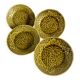 4 plates barbotine Gien