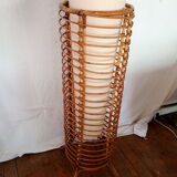 Vintage bamboo floor lamp