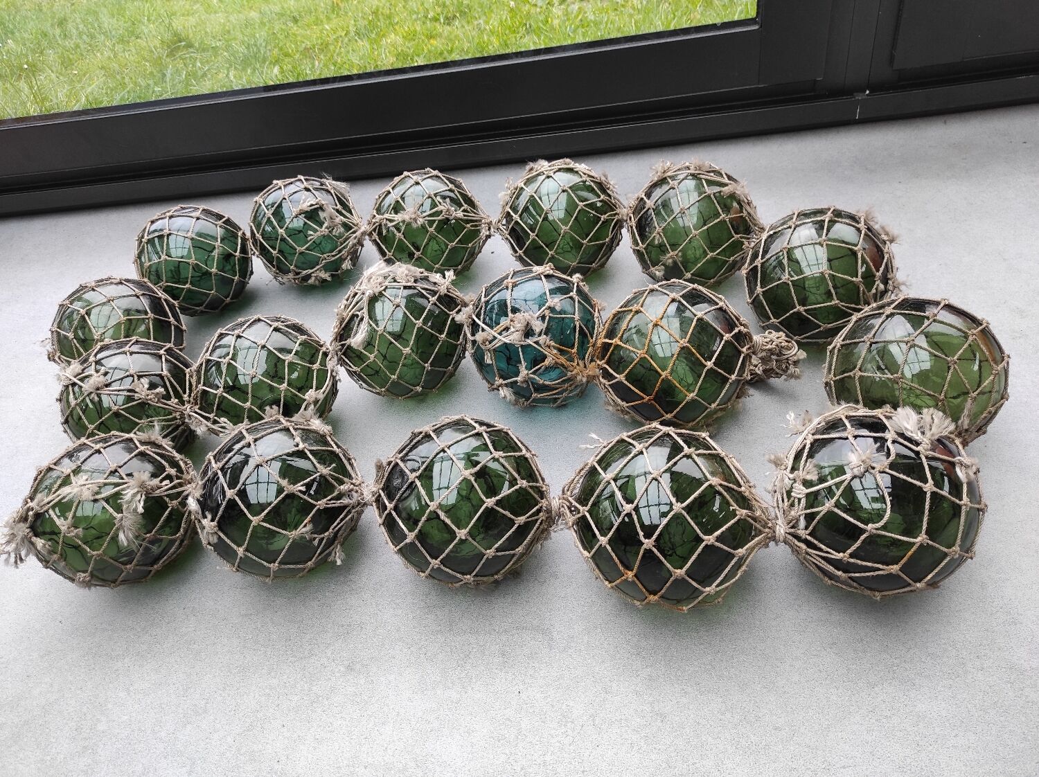 Fishermen's glass floats