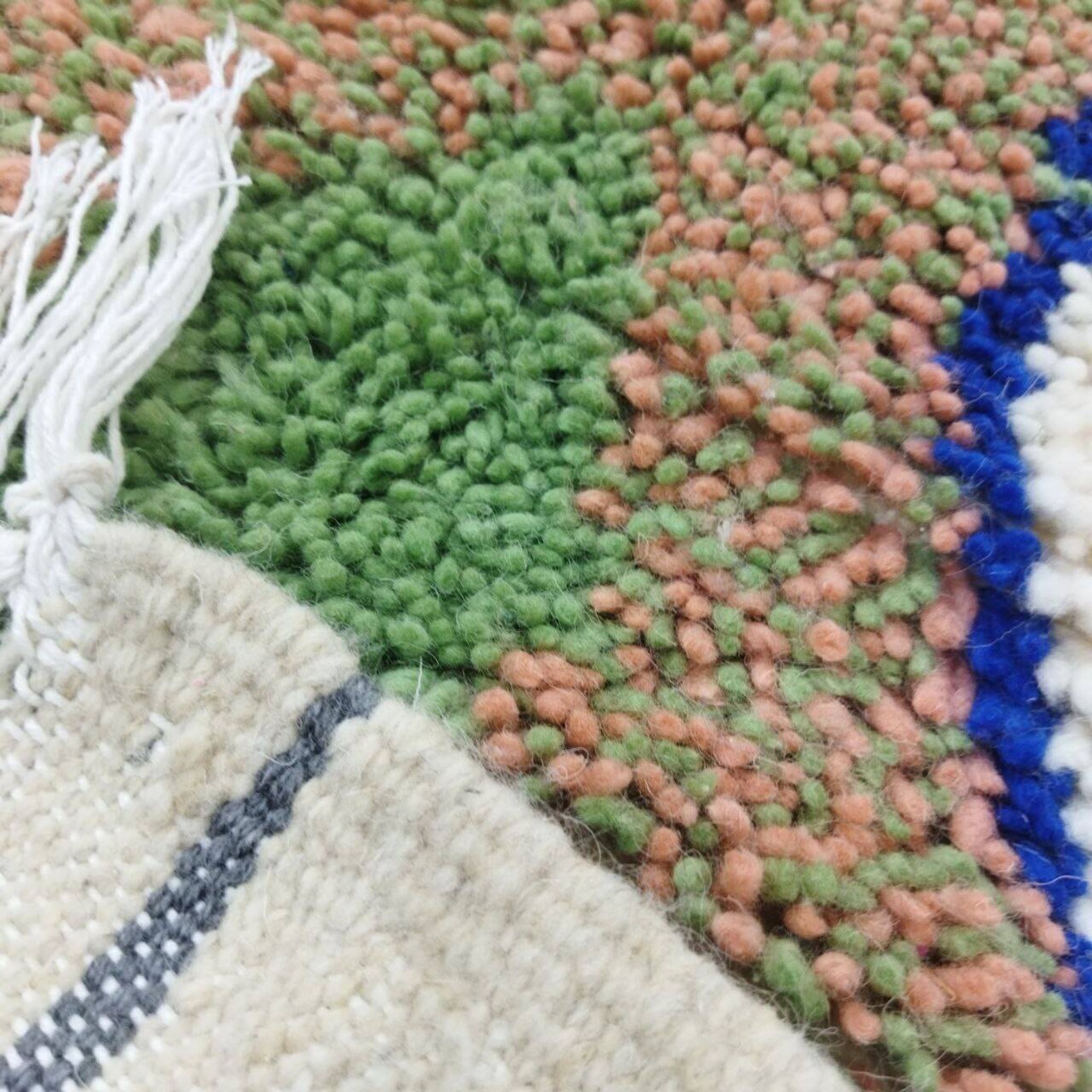 Tapis berbère Azilal en laine fait main 230 X 125 CM