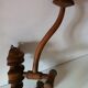 Old wooden patère turned