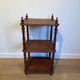 Three-Tier Shelf in Pitch Pine with Turned Columns and Spindles. Work