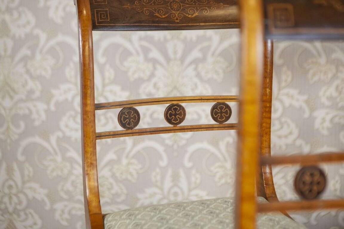 19th Century English Chairs in Sheraton Style, Set of 5