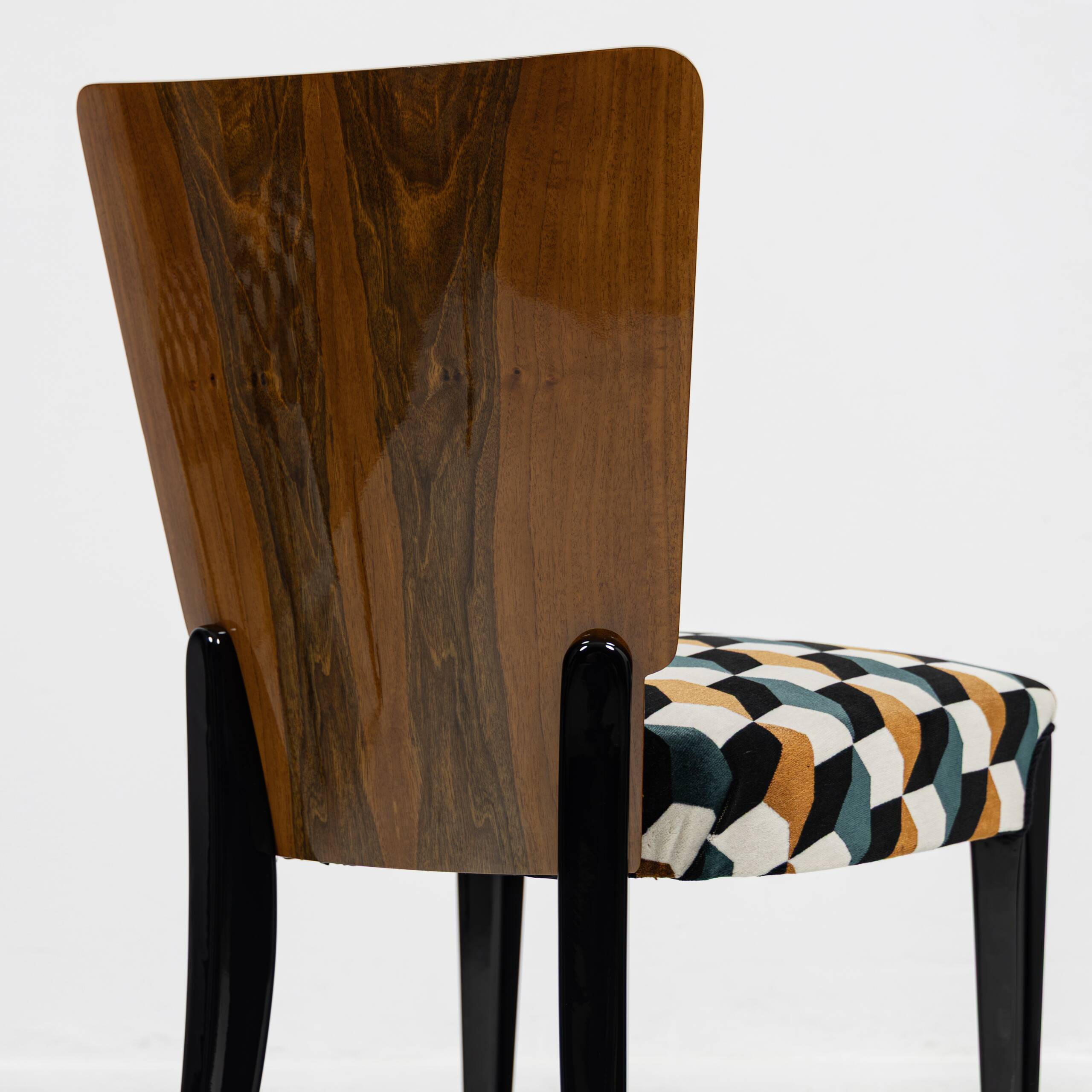 Set of 4 chairs H-214 Jindřich Halabala UP Závody 1950-1959