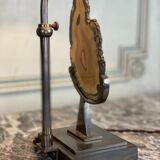 Plaque D'Agathe Montée En Lampe, circa 1980