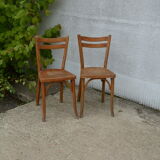 Pair of Baumann bistro chairs