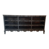 Buffet antique en bois peint en noir