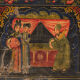 Antique Chinese chest painted in pine wood – China, circa 1900