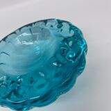 Empty blue crystal pocket