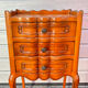 Vintage 1970s bedside table in carved wood – Louis XV style