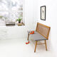 Reupholstered beechwood bench, 1950