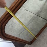 Beveled mirror in solid wood