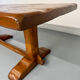 Monastery farmhouse table in thick solid oak, vintage 1960s.
