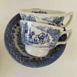 Mix & Match Blue Earthenware Brunch Set – Gien, England, Italy