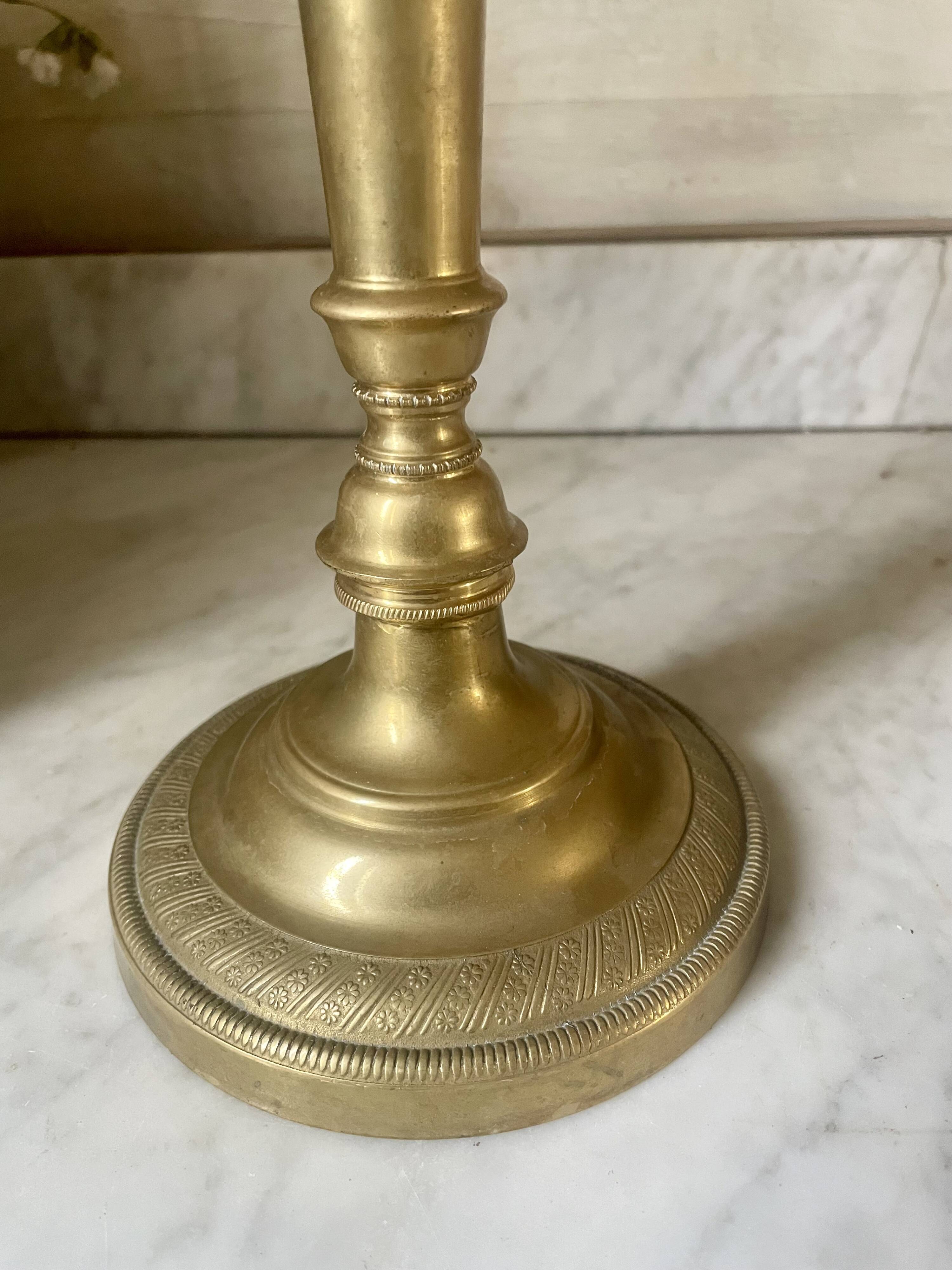 Golden bronze chandelier