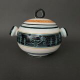 Tureen 1960 by Yvon Roy decorated with stylized birds