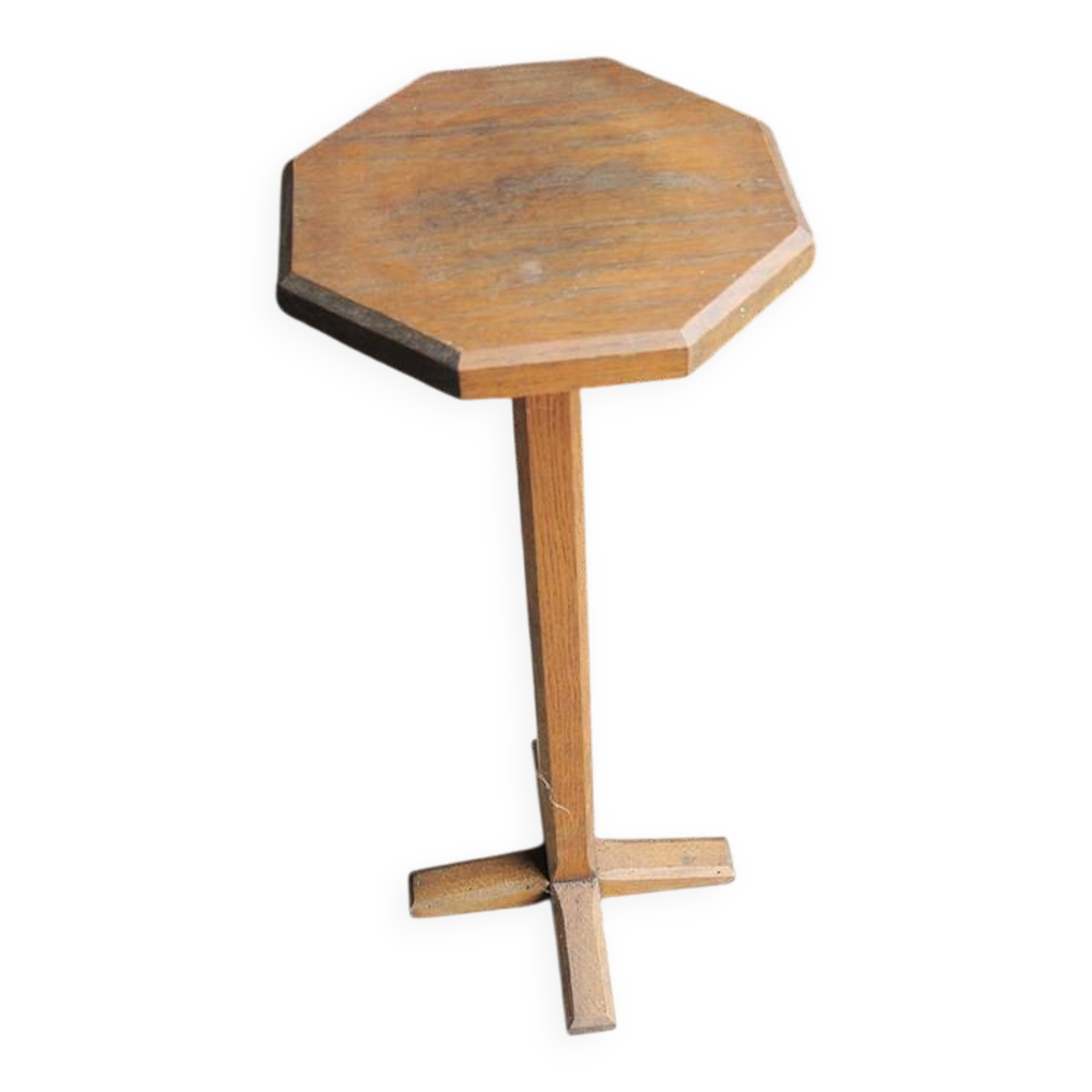 Ancienne sellette octogonale en bois