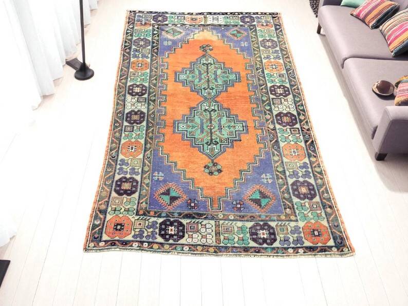 Colourful Oushak Turkish Carpet