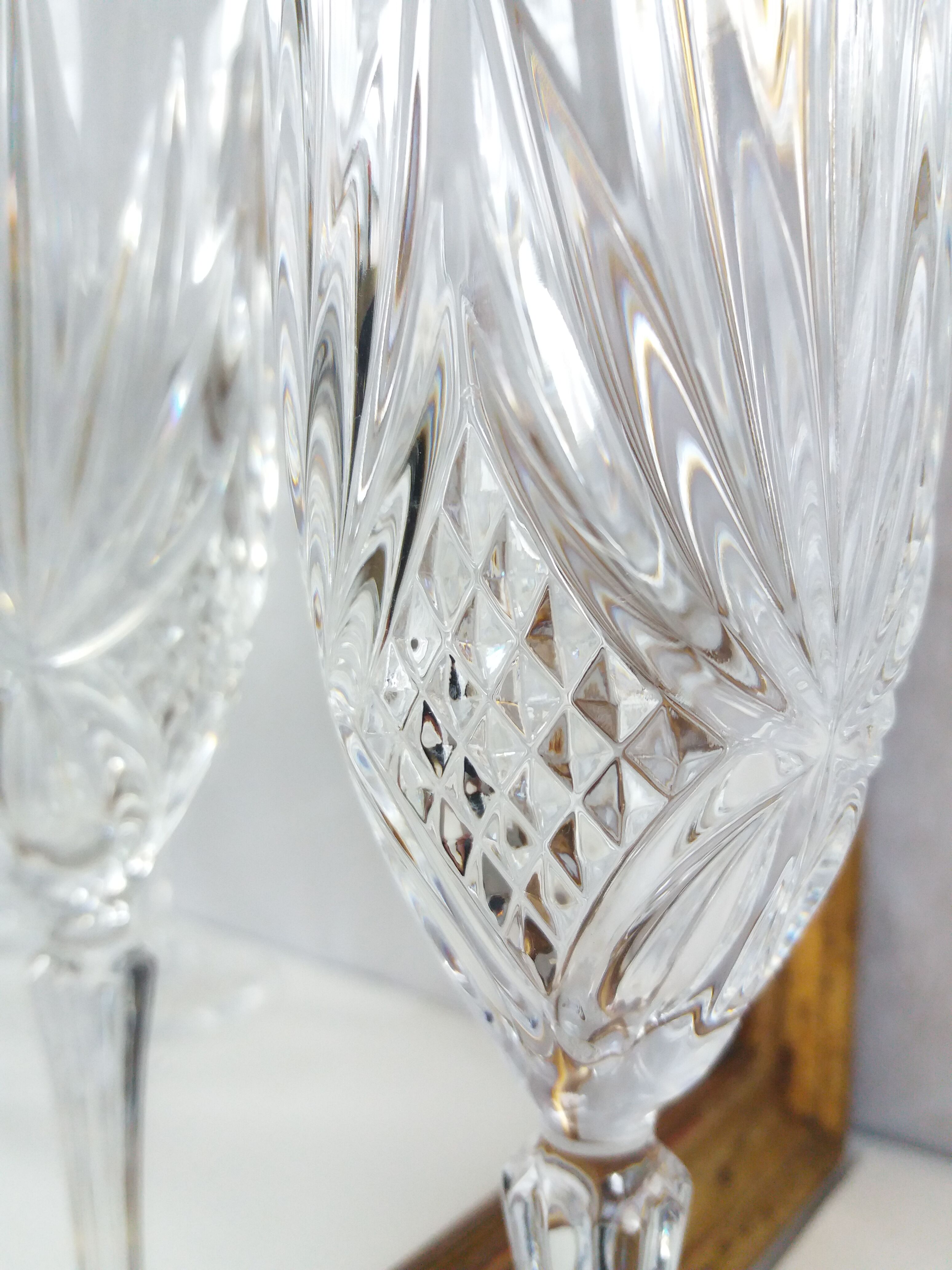 Set 6 flutes crystal crystal