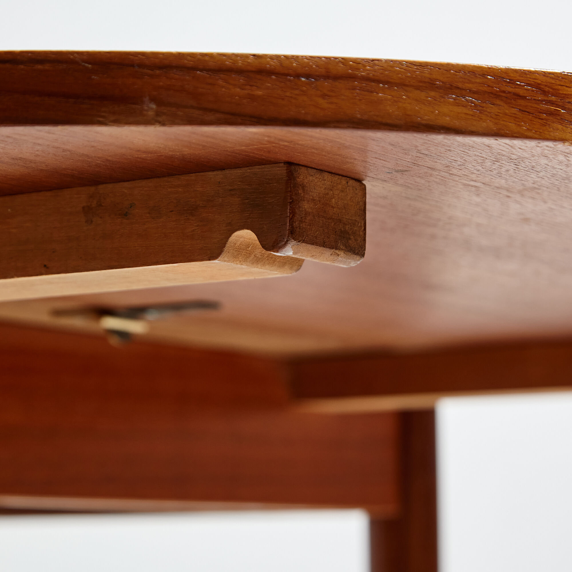 Restored teak dining table