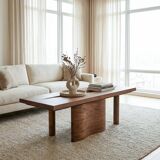 Grande table basse Onda – cerisier