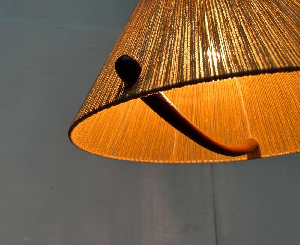 Teak pendant lamp Type 324 from the mid-century by Temde, 1960s.