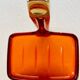 Set of 4 Burnt Orange 1970s Bathroom Accessories