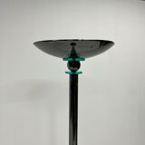 Floor lamp, 80s silver metal