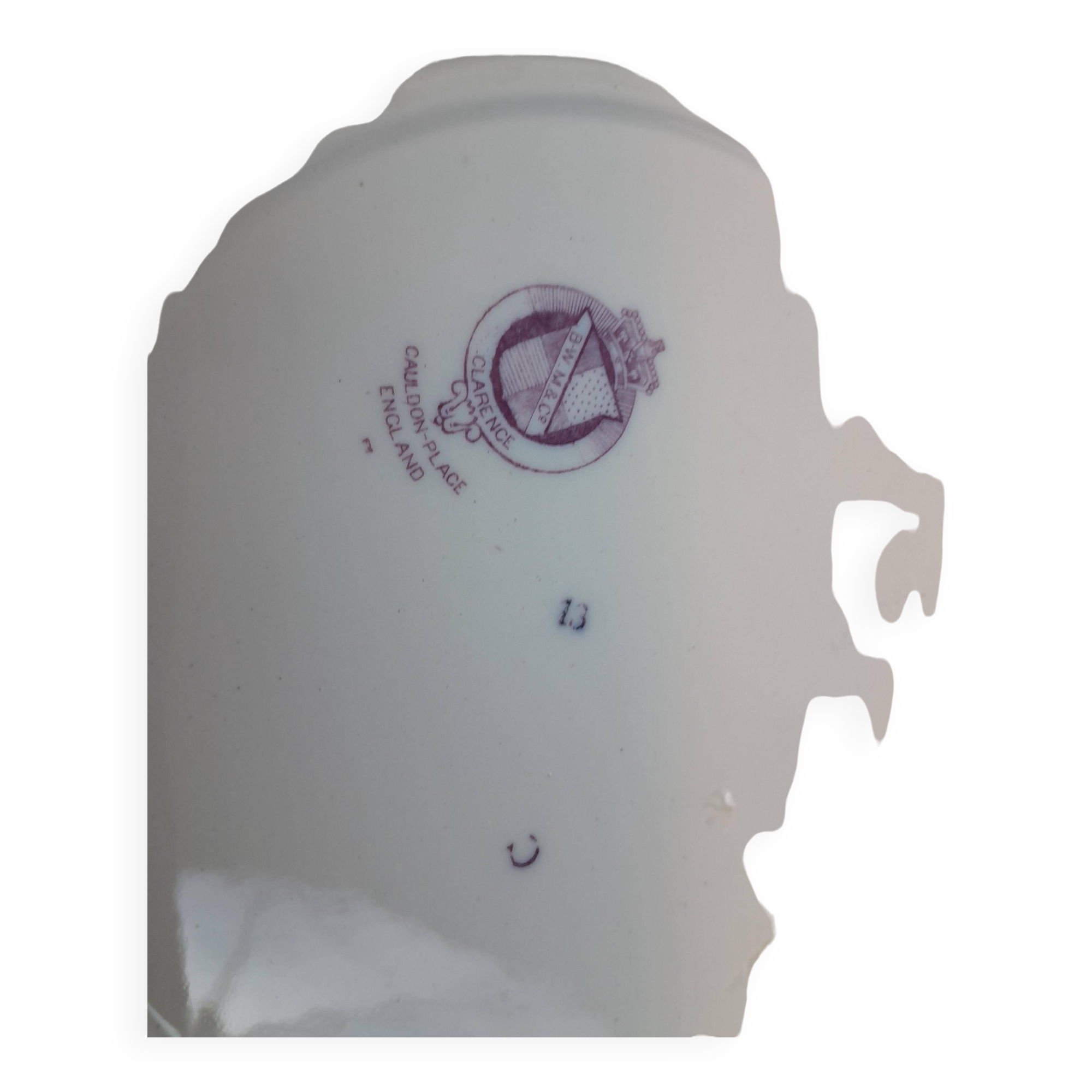 6 Assiettes plates en faïence Cauldon Clarence