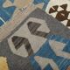 Tapis Kilim de luxe de style rare géométrique 9x11, tapis Kilim vintage de grande surface