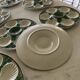 6 oyster plates and Longchamps barbotine dish