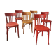 Lot de 6 chaises bistrot vintage