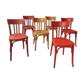 Set of 6 vintage bistro chairs