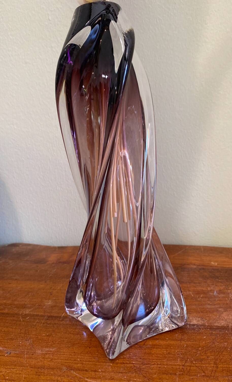 Twisted Glass Vase