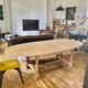 Table ovale avec rallonge
