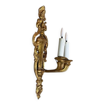 Pair of Transitional style giltwood sconces, circa 1900
