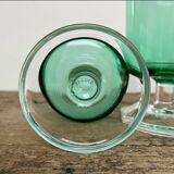 6 LUMINARC emerald green glasses