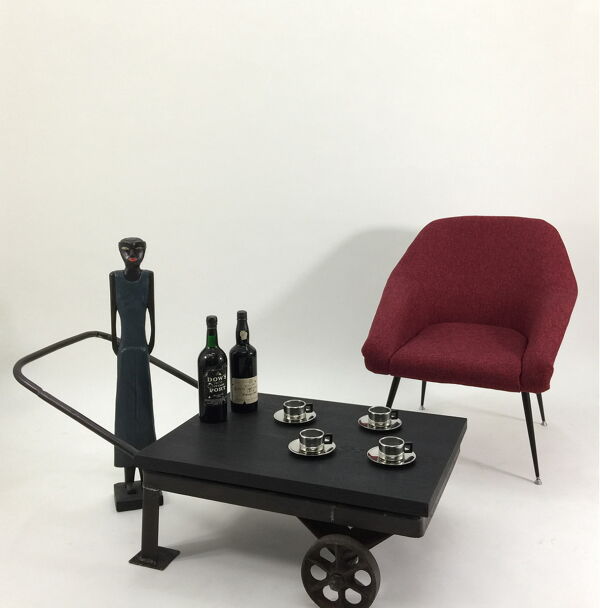 Table à café industrielle chêne des marais naturels