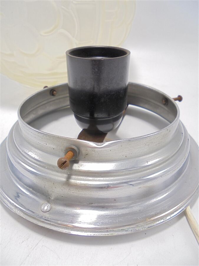 Art Deco globe ceiling lamp