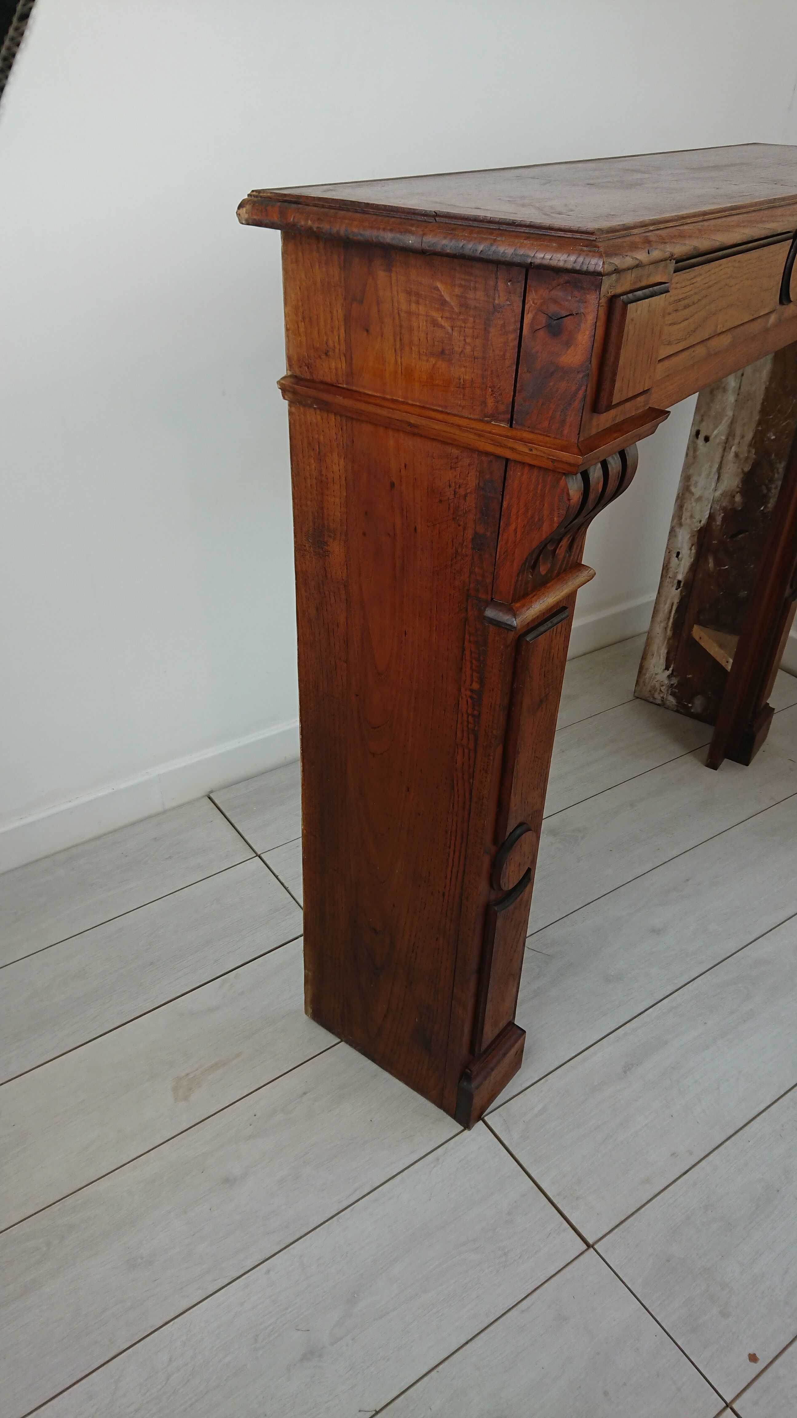 Fireplace chestnut mantle