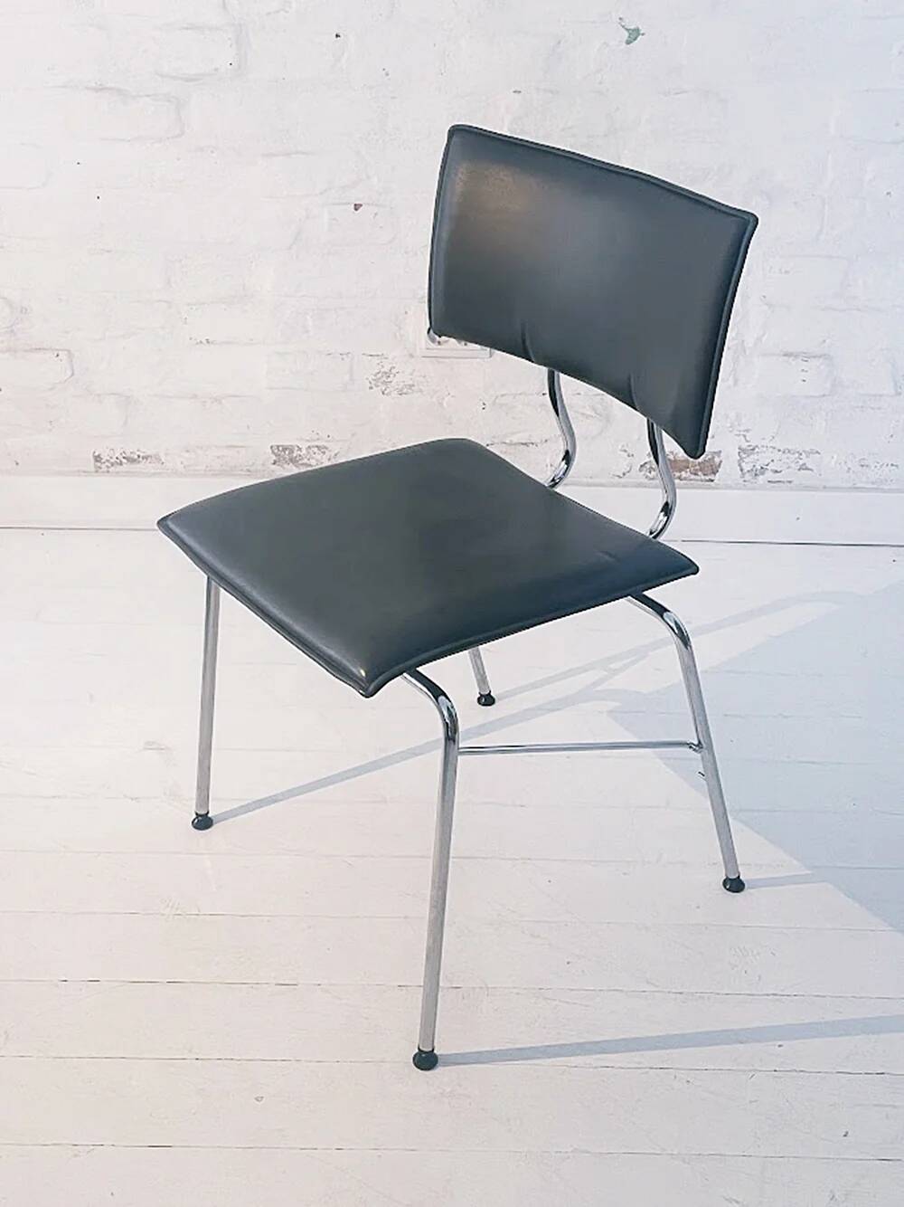 Set of six Sparta leather chairs by Christoph Hindermann for Dietiker, 1990s.