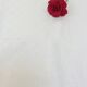 Old white tablecloth square damask cotton