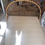 Wicker basket bed