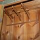 European Hand-Painted Wardrobe in Solid Oak circa 1800
