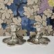 Pair of flower candlesticks