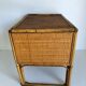Bureau enfant en rotin avec son fauteuil