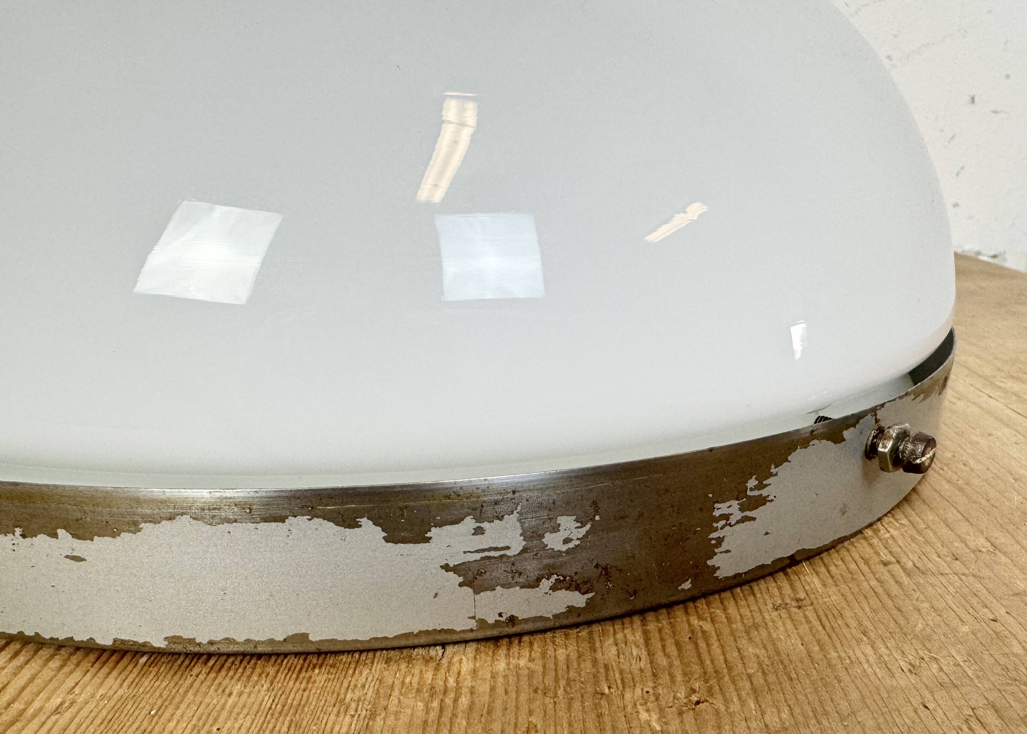 Vintage Wall or Ceiling Light with Milk Glass from Napako, 1960s