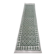 Tapis margoum couloir vert et blanc fait main en laine naturelle