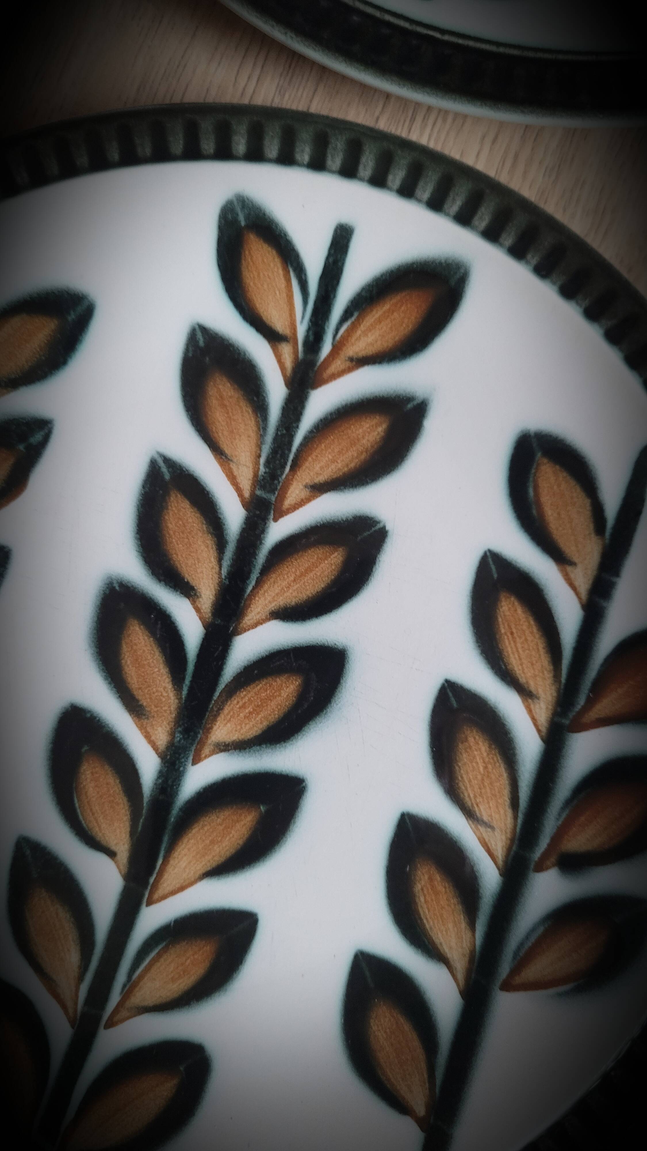 Set of 6 Rambouillet Boch plates 1966