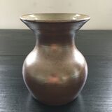 Signed vase in polished stoneware